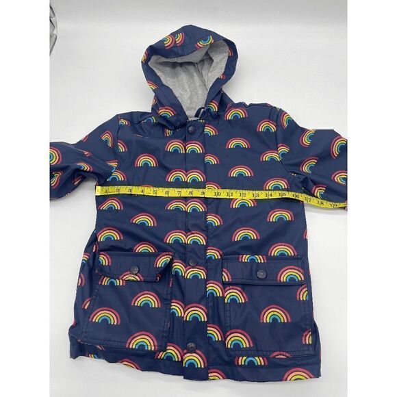Gymboree Kids Rain Jacket Zip Up & Hood & Pockets Sz M* Multicolored - Picture 5 of 7
